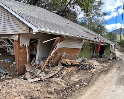 Helene roadside house