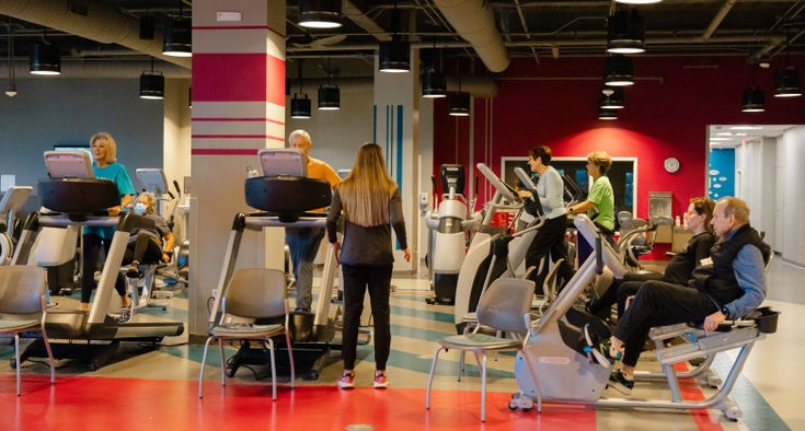 Cancer exercise machines team member