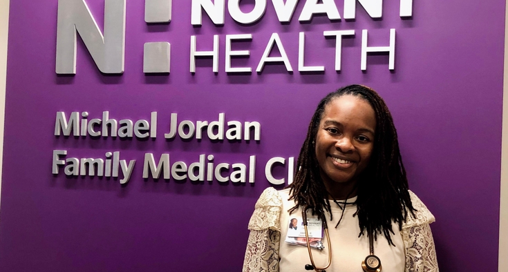 Care where it’s needed: she delivers for the Michael Jordan clinic