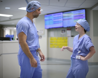 Hage and PA Jessica Bowman