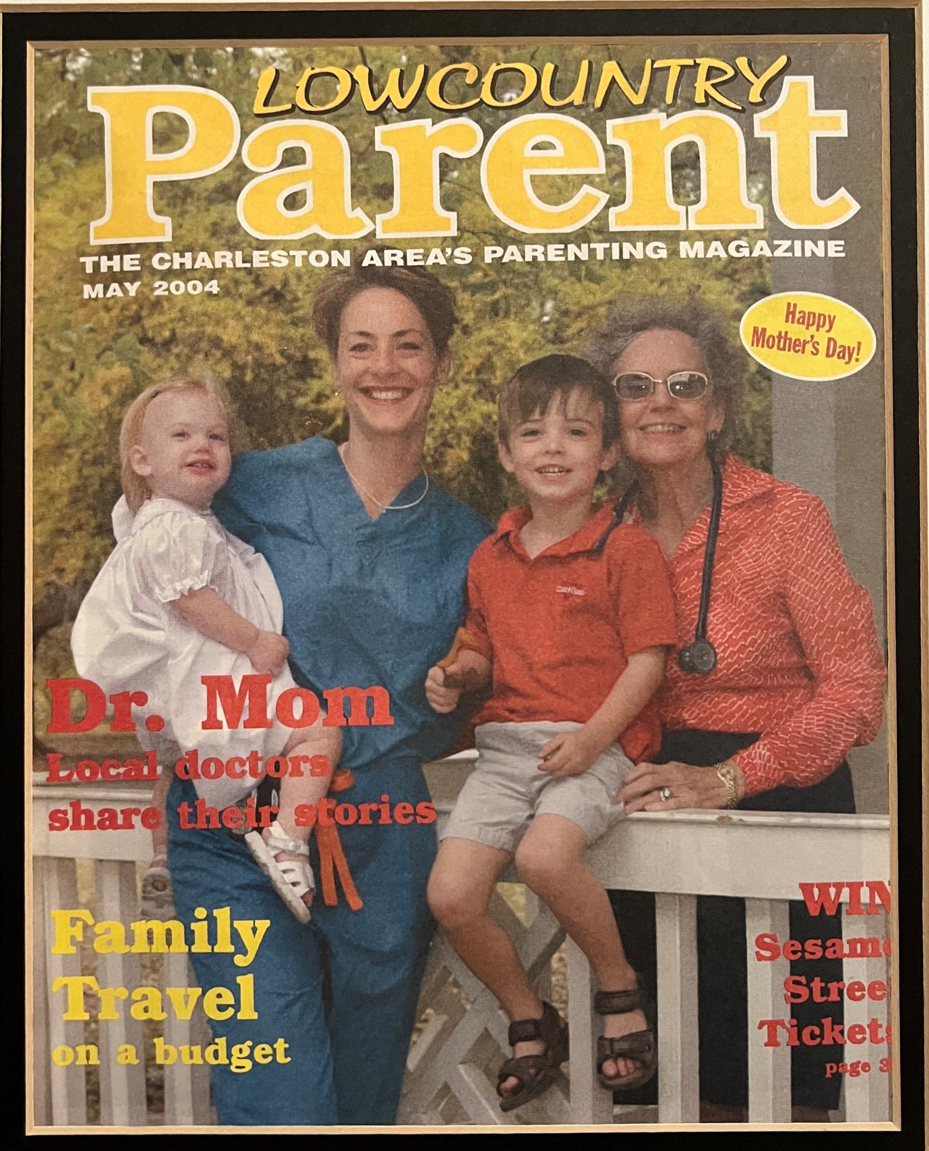 Kate White and mom with Kates kids Jack and Crawford