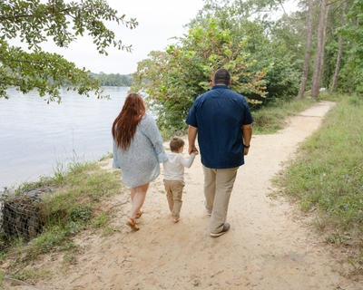 Waylon Family walking