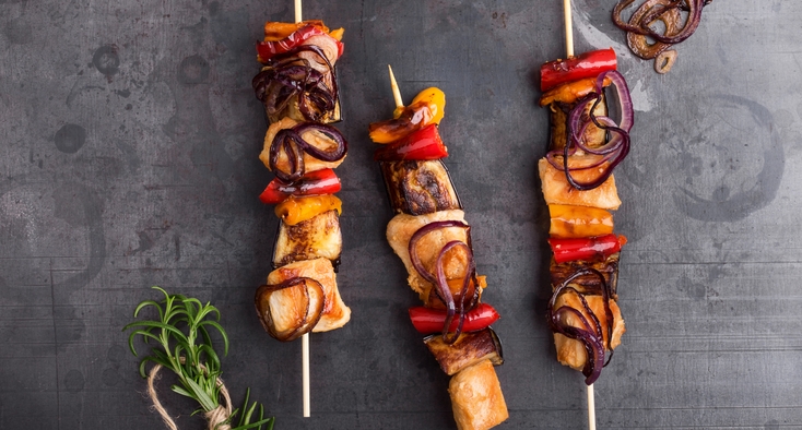 Recipe: Honey garlic chicken skewers