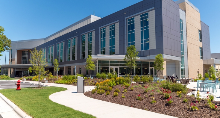 An outside view of the new Scotts Hill Medical Center main building.