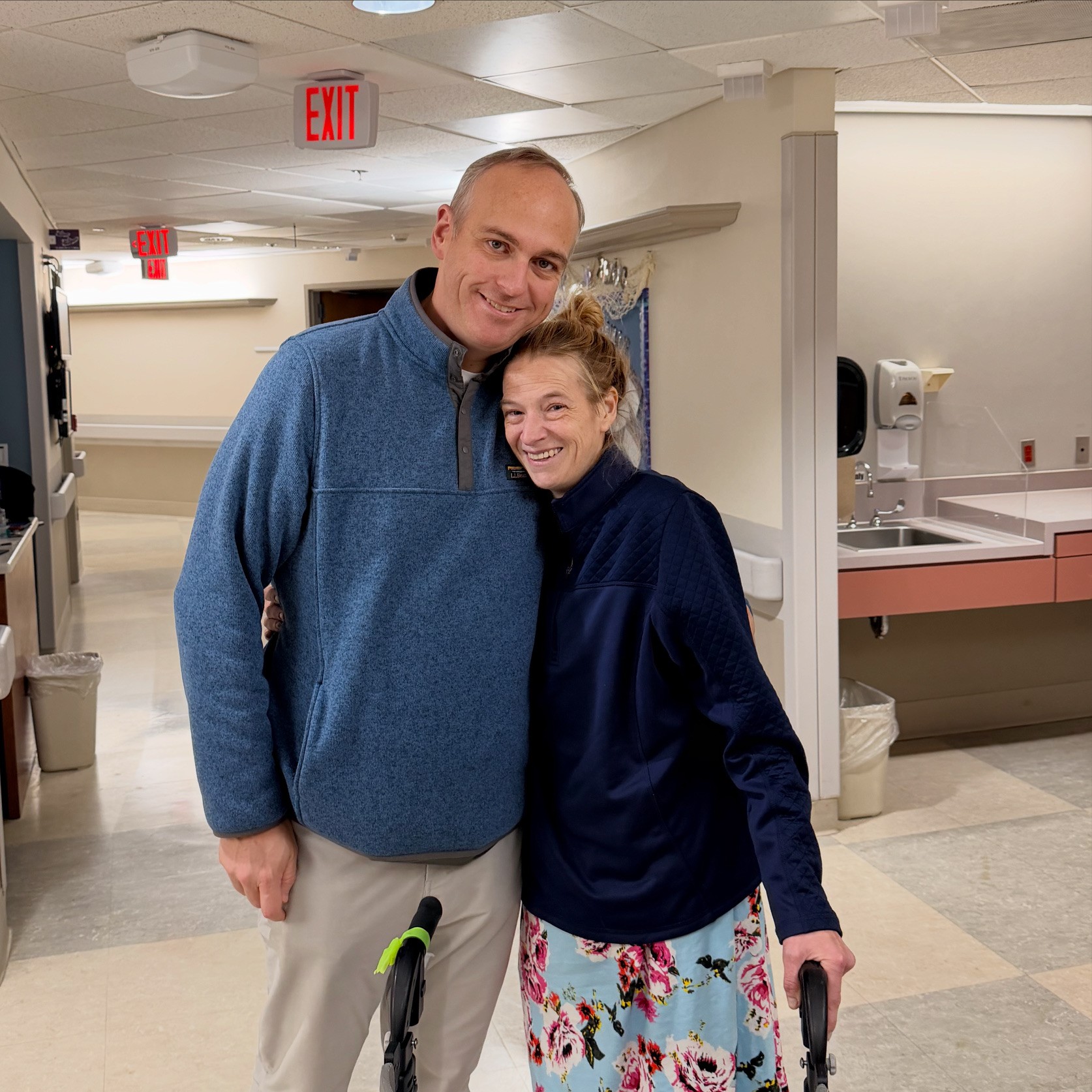 Martha Fuller and husband Pat at the hospital - May 2026