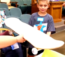 Video: Kids of Active-Duty Service Members Get Skateboards From Blue Shield of California Veterans Group