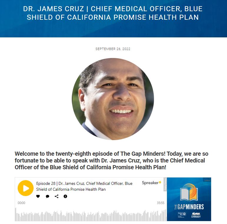 Dr. Cruz Gap Minders Podcast Interview Screenshot