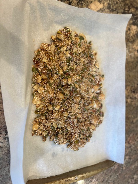 Keto Chocolate Bark phase 1