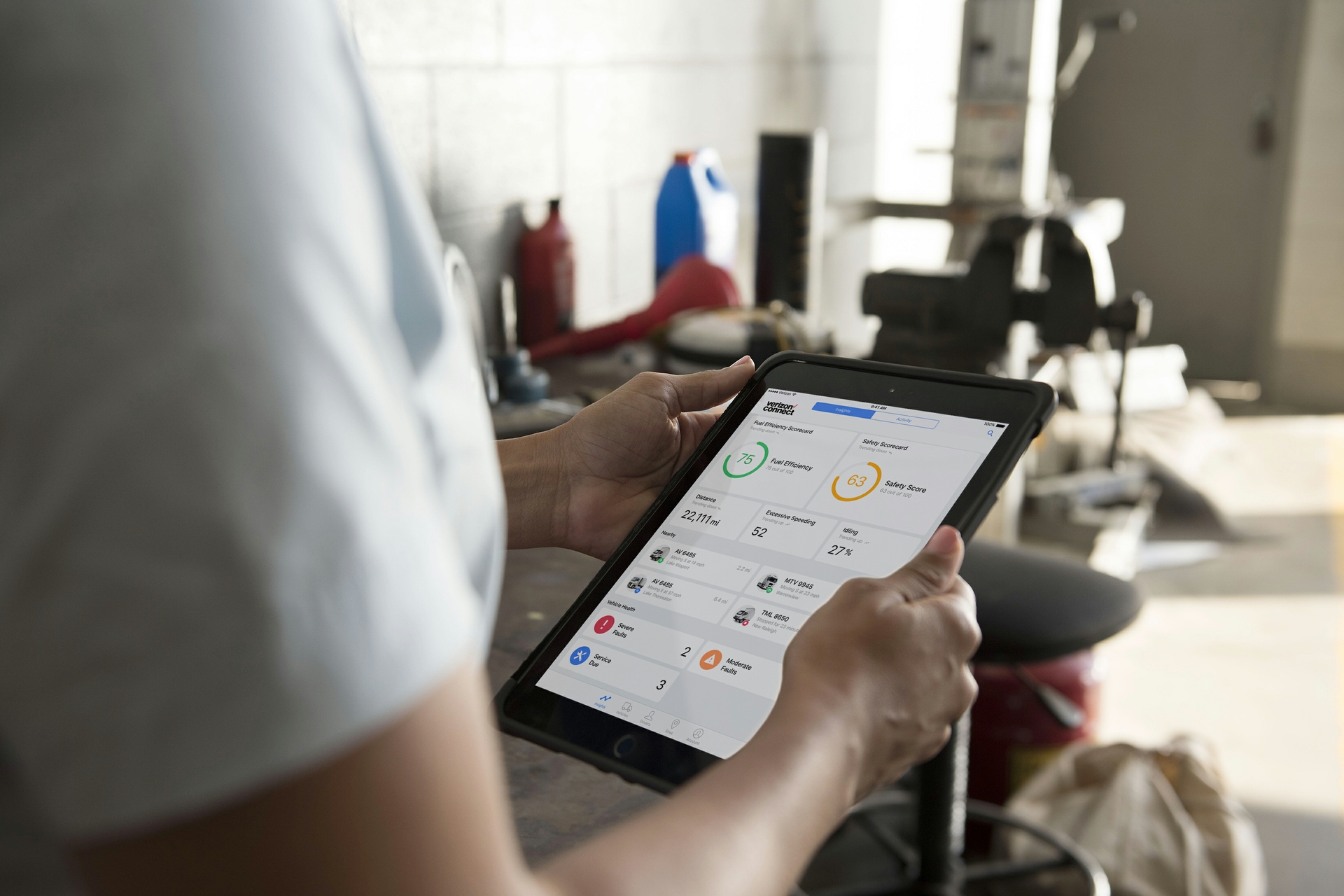 Verizon Connect -Tablet Interface
