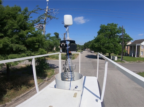Verizon technicians conduct a drive test of 5G in Houston
