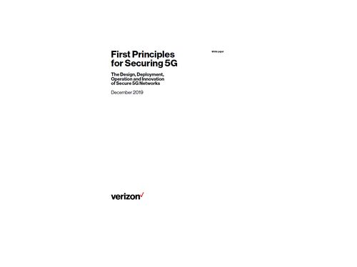 White Paper: First principles for securing 5G
