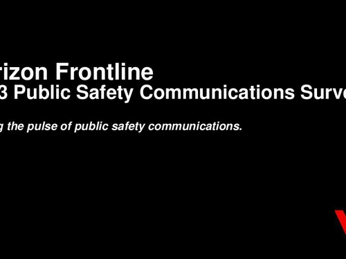 Verizon Frontline Public-Safety Survey 2023