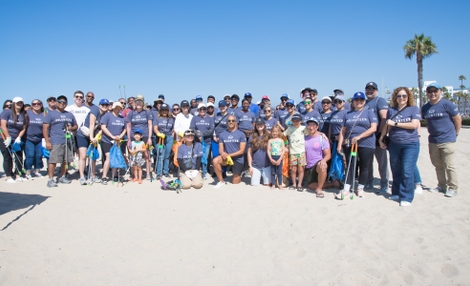 Santa Monica Beach cleanup