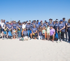 Santa Monica Beach cleanup