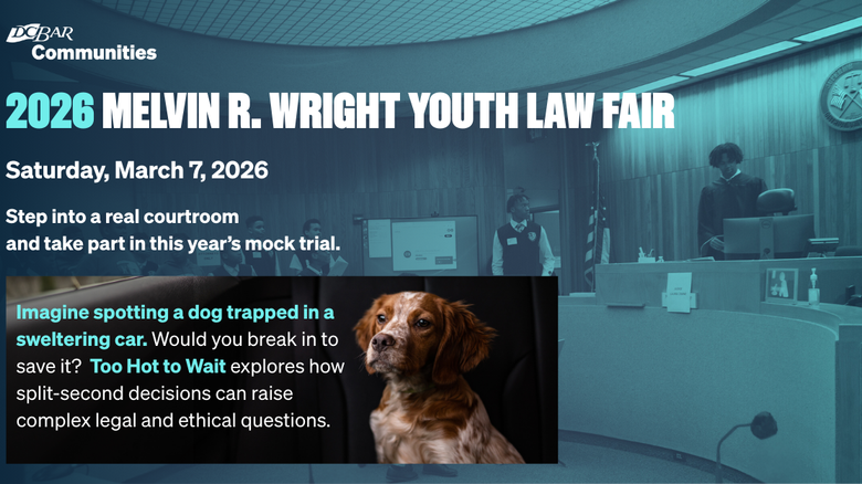 This Saturday - Local Students Step Into The Courtroom at the 2026 Melvin R. Wright Youth Law Fair