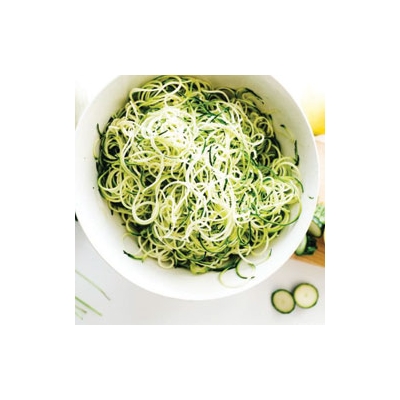 Zucchini and Summer Squash Noodles with Oregano, Basil, and Lemon