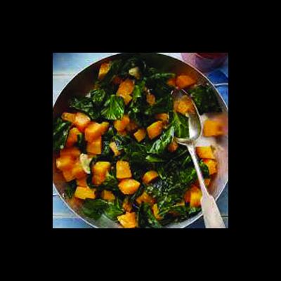 Zippy Sweet Potatoes and Collard Greens