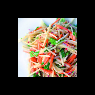 Carrot, Kohlrabi and Radish Slaw
