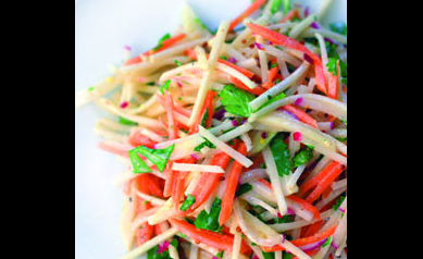 Carrot, Kohlrabi and Radish Slaw