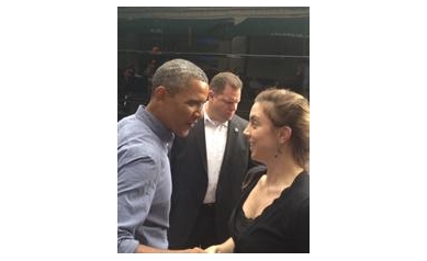 UR Medical Students Meet President Obama in Rochester