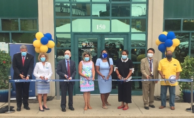 Officials cut a ribbon to open a new mental health center in the city of Rochester