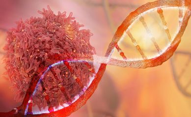 DNA strand and Cancer Cell