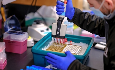 Generic science photo - scientist sorting cells - SR images 2021 0094erichcamping100S9821