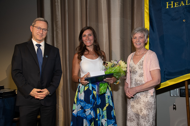 Holly Soscia with Dr. Eliav and Jane Devries