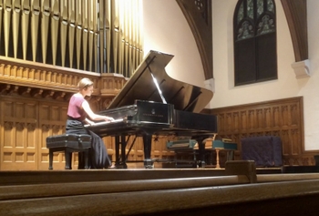 Student Playing Piano