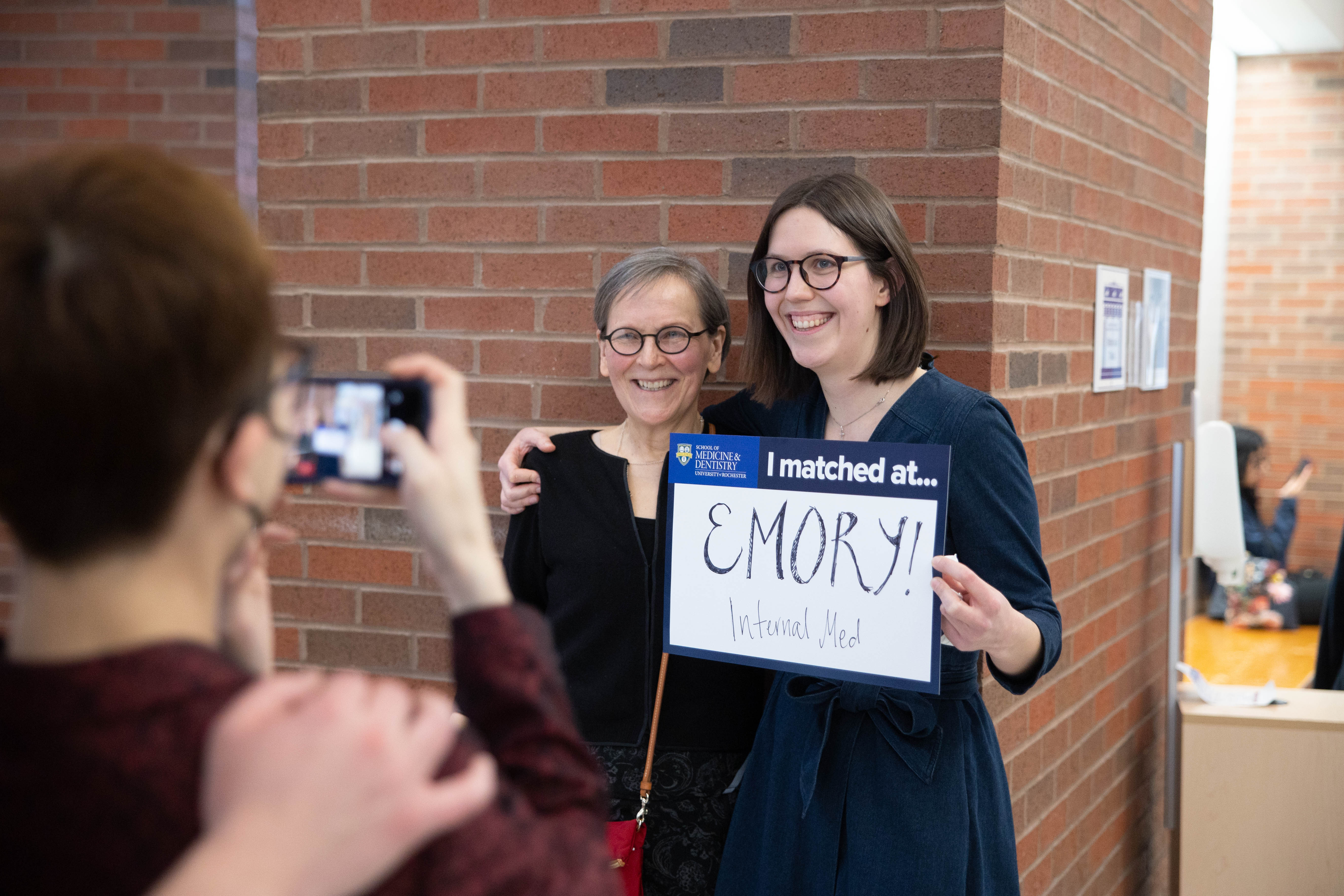 Petra Rantanen (right) Emory, Internal Medicine, poses for a photo with her mother, Ann Marin 