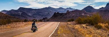 route 66 with a motorcyclist