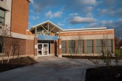 outside entrance of School 17 dental clinic