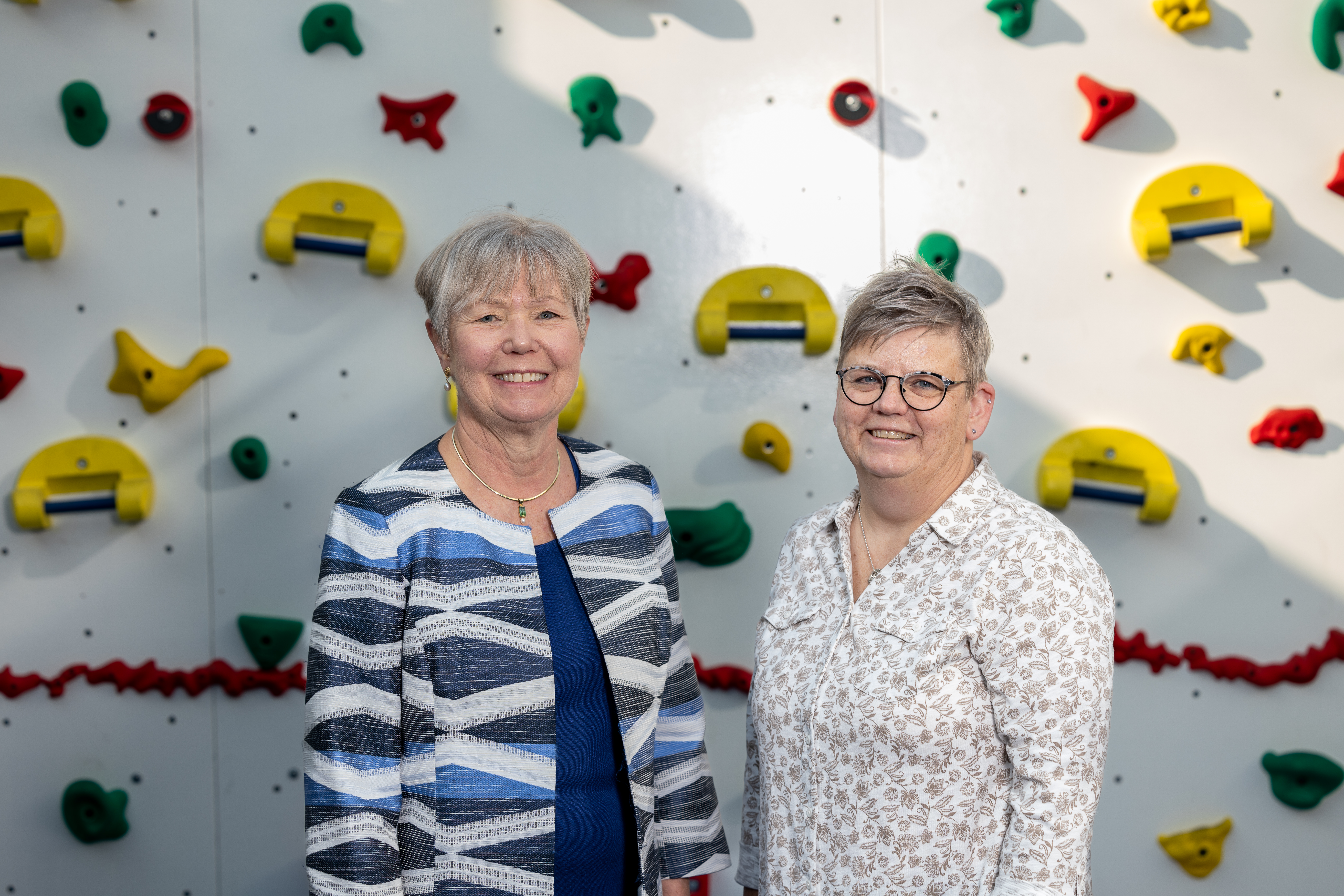 From left: Anne Francis, MD, medical director and Anne Pawlowski, RN, nurse manager of the Mary Cariola Center, were instrumental helping organize onsite testing and responding to real time results.