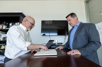 From left: Martin Zand, PhD, and Christopher Seplaki, PhD.