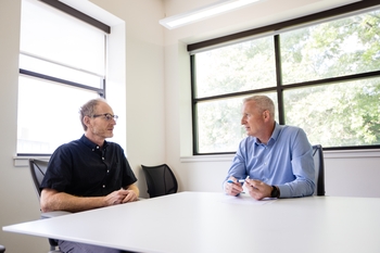 From left: Ed Freedman, PhD, led of the testing team and John Foxe, PhD.
