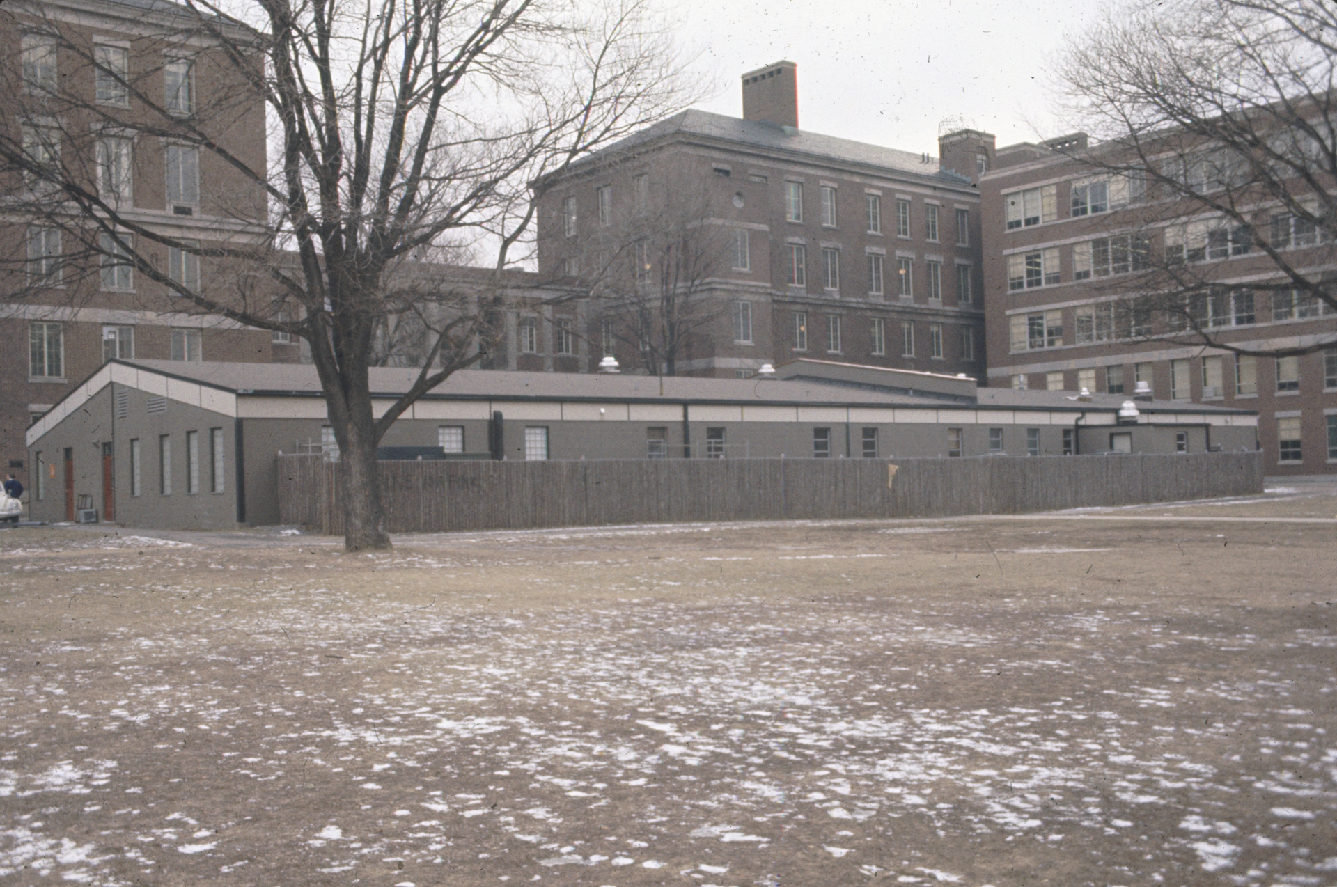 (1963) Center for Brain Research on University of Rochester campus. It once stood northwest of the quad, adjacent to the buildings Lattimore and Morey.
