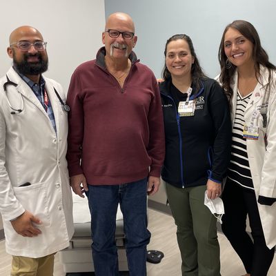 Mike Delooze and Wilmot Cancer Institute care team
