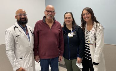 Mike Delooze and Wilmot Cancer Institute care team