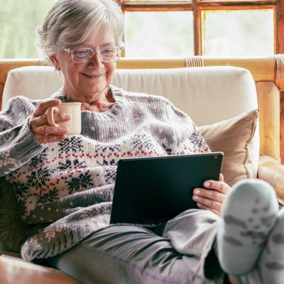 older woman on computer 2