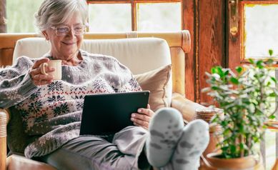older woman on computer 2