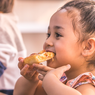 girl eating