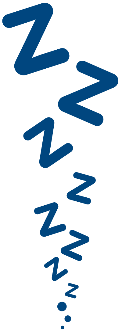 Z's as a symbol of sleep.