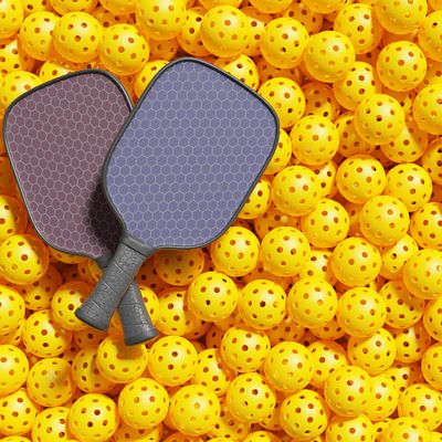 pickleball balls and paddle