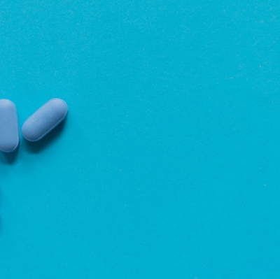Generic PrEP on Blue Background