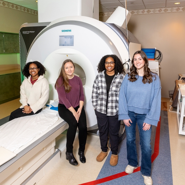 From left: Destinee Bell, Brianna Leonardo, Deziree Bell, and Allie Purcell, ABCD Study Research Staff.