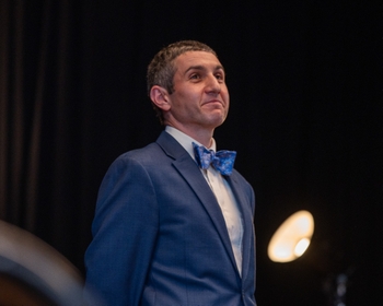 Dr. Vorrasi stands proudly
