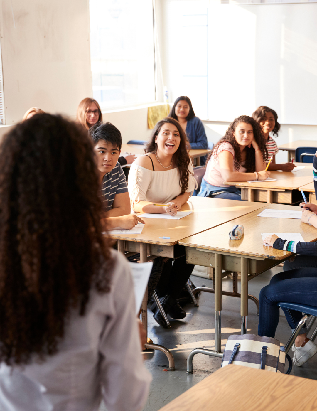 Children in class no cell phone ban