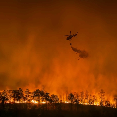Wild fire smoke and smog