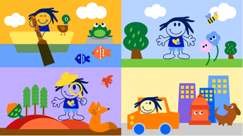 The newly designed Sandy will be engaging in more activities. Sandy has new design for Golisano, appearing as an outline and engaging in more activities
