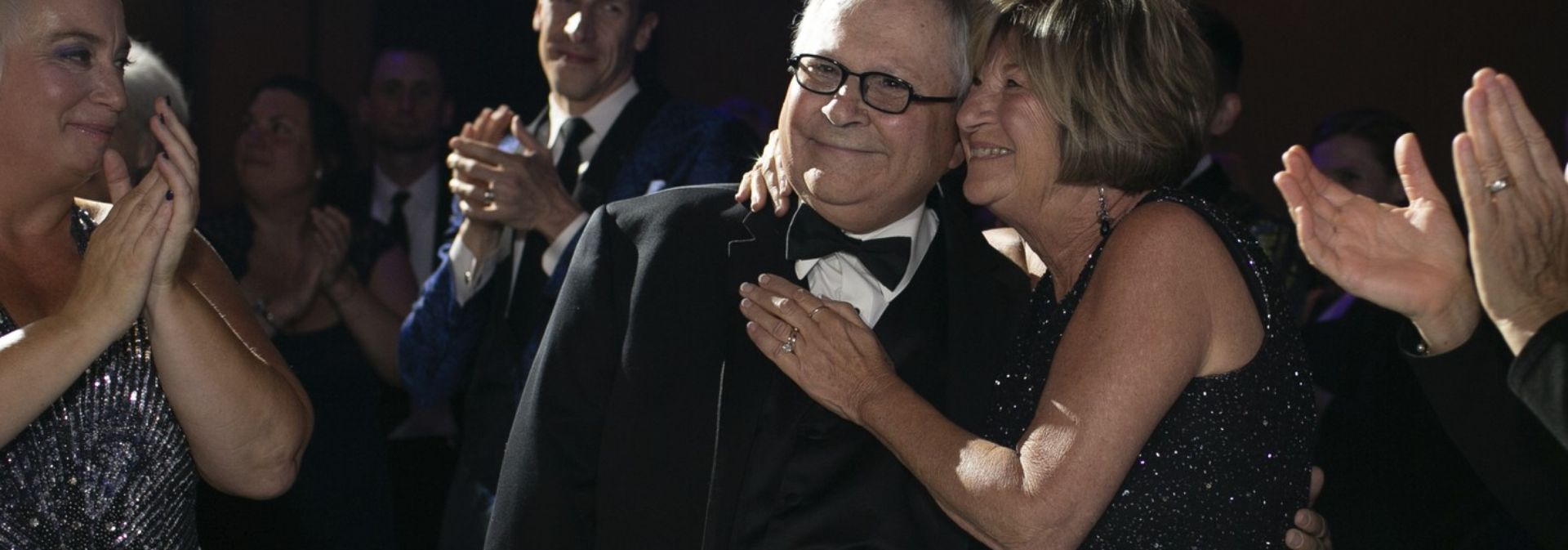 Photo: urmc.rochester.edu Gary Morrow and wife Joan at Discovery Ball - cropped